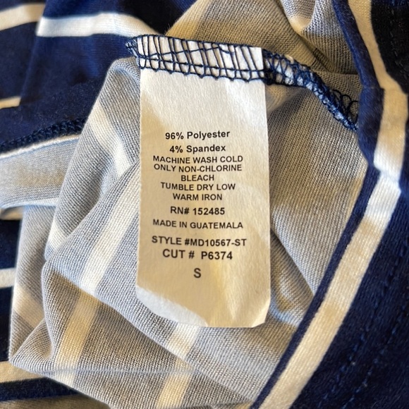 Full Moon Sophy Maternity Back Detail Knit Dress Navy Small - Picture 5 of 5